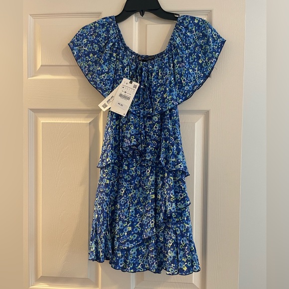 NWT Zara Ruffled Print Jumpsuit - Picture 2 of 7